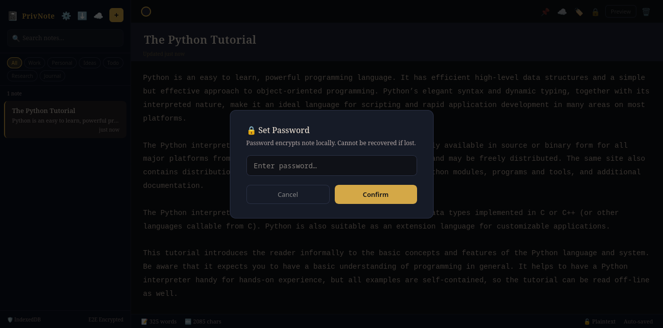 Set Individual Password